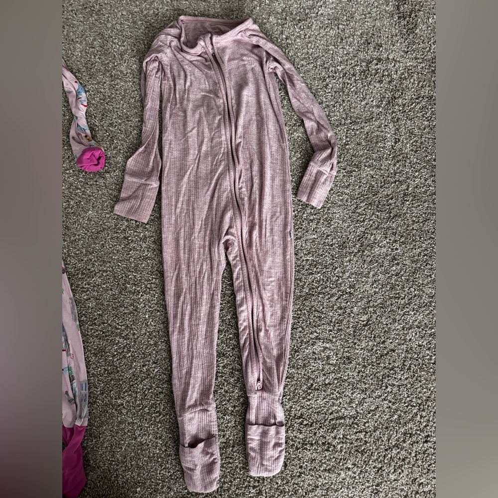Little Sleepies Pink Footies One Piece Cozy Sleepwear